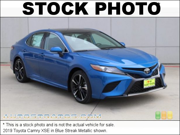 Stock photo for this 2019 Toyota Camry XSE 2.5 Liter DOHC 16-Valve Dual VVT-i 4 Cylinder 8 Speed Automatic