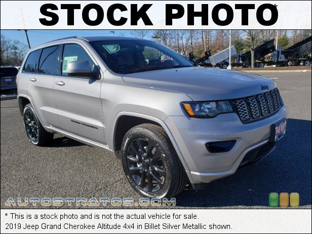 Stock photo for this 2019 Jeep Grand Cherokee Altitude 4x4 3.6 Liter DOHC 24-Valve VVT V6 8 Speed Automatic