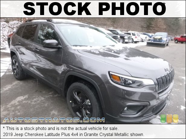 Stock photo for this 2019 Jeep Cherokee Latitude Plus 4x4 2.4 Liter DOHC 16-Valve VVT MultiAir 4 Cylinder 9 Speed Automatic