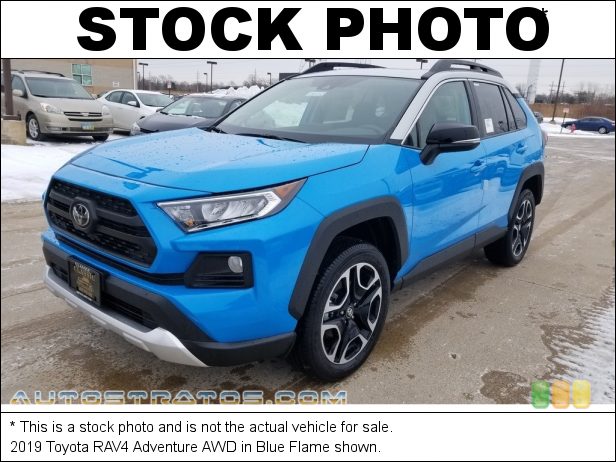 Stock photo for this 2019 Toyota RAV4 Adventure AWD 2.5 Liter DOHC 16-Valve Dual VVT-i 4 Cylinder 8 Speed ECT-i Automatic