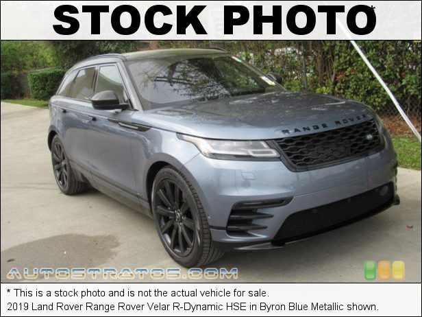 Stock photo for this 2020 Land Rover Range Rover Velar R-Dynamic HSE 3.0 Liter Supercharged DOHC 24-Valve VVT V6 8 Speed Automatic