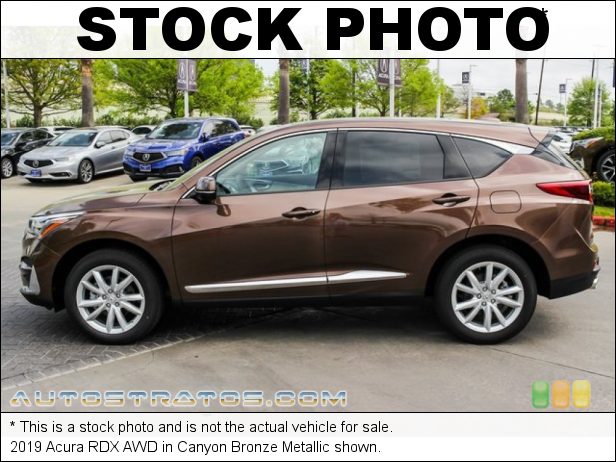 Stock photo for this 2019 Acura RDX AWD 2.0 Liter Turbocharged DOHC 16-Valve VTEC 4 Cylinder 10 Speed Automatic