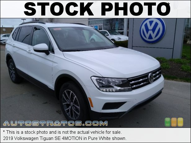 Stock photo for this 2019 Volkswagen Tiguan 4MOTION 2.0 Liter TSI Turbcharged DOHC 16-Valve VVT 4 Cylinder 8 Speed Automatic