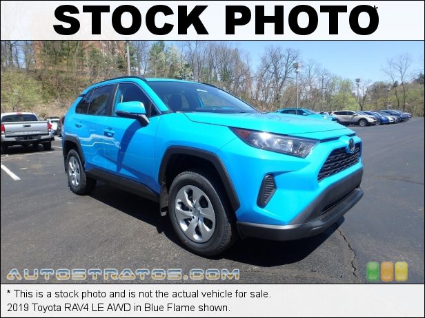 Stock photo for this 2019 Toyota RAV4 LE AWD 2.5 Liter DOHC 16-Valve Dual VVT-i 4 Cylinder 8 Speed ECT-i Automatic