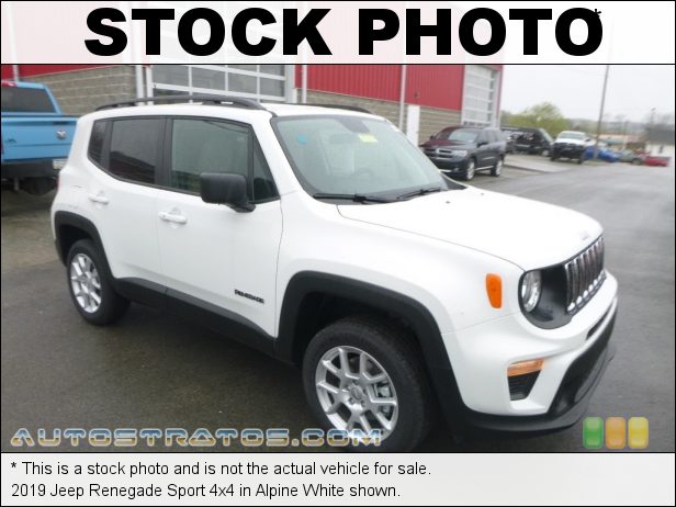 Stock photo for this 2019 Jeep Renegade Sport 4x4 2.4 Liter DOHC 16-Valve VVT 4 Cylinder 9 Speed Automatic