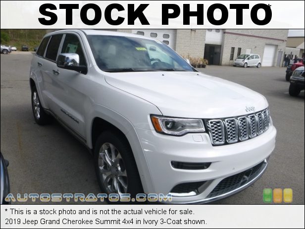 Stock photo for this 2019 Jeep Grand Cherokee Summit 4x4 3.6 Liter DOHC 24-Valve VVT V6 8 Speed Automatic