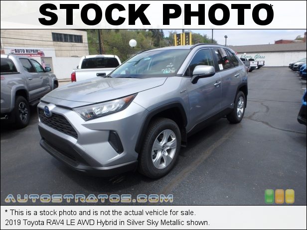 Stock photo for this 2019 Toyota RAV4 LE AWD 2.5 Liter DOHC 16-Valve Dual VVT-i 4 Cylinder Gasoline/Electric ECVT Automatic