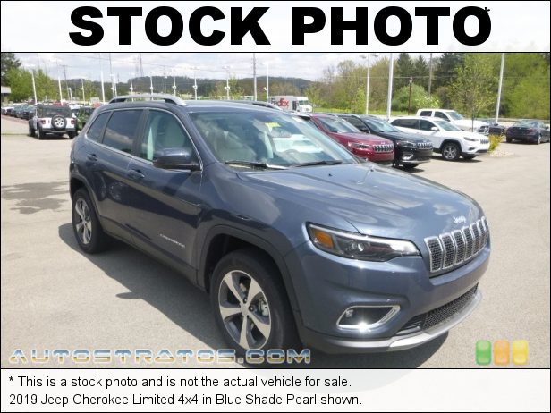 Stock photo for this 2019 Jeep Cherokee Limited 4x4 2.0 Liter Turbocharged DOHC 16-Valve VVT 4 Cylinder 9 Speed Automatic