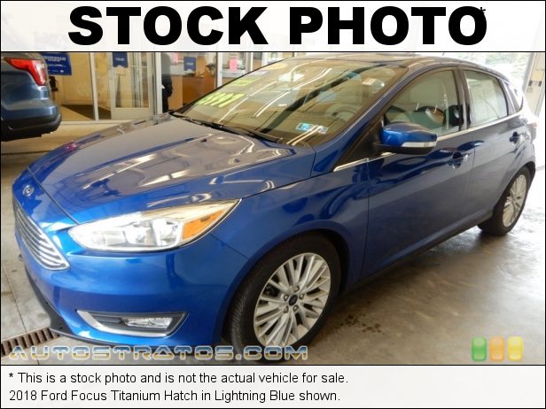 Stock photo for this 2018 Ford Focus Titanium Hatch 2.0 Liter GDI DOHC 16-Valve Ti-VCT 4 Cylinder 6 Speed Automatic