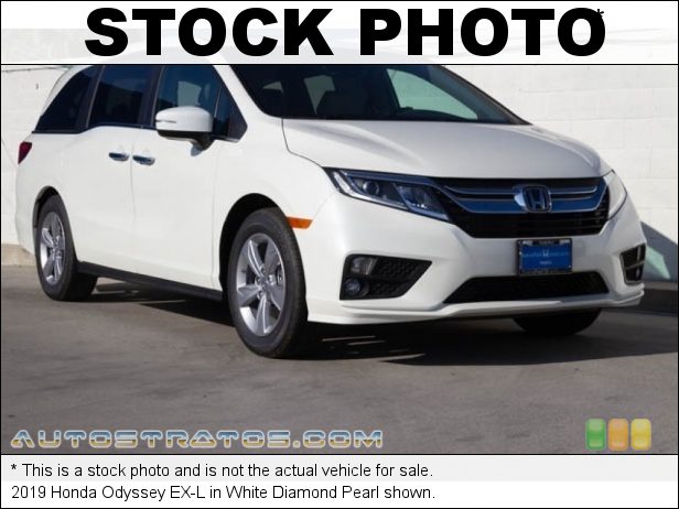 Stock photo for this 2019 Honda Odyssey EX-L 3.5 Liter SOHC 24-Valve i-VTEC V6 9 Speed Automatic