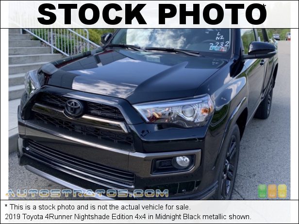 Stock photo for this 2019 Toyota 4Runner  4.0 Liter DOHC 24-Valve Dual VVT-i V6 5 Speed ECT-i Automatic