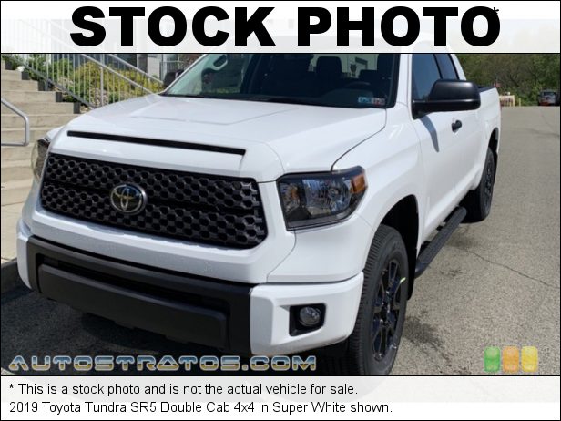Stock photo for this 2019 Toyota Tundra Double Cab 4x4 5.7 Liter i-FORCE DOHC 32-Valve VVT-i V8 6 Speed ECT-i Automatic