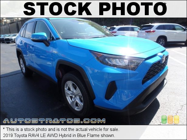 Stock photo for this 2019 Toyota RAV4 LE AWD 2.5 Liter DOHC 16-Valve Dual VVT-i 4 Cylinder Gasoline/Electric ECVT Automatic