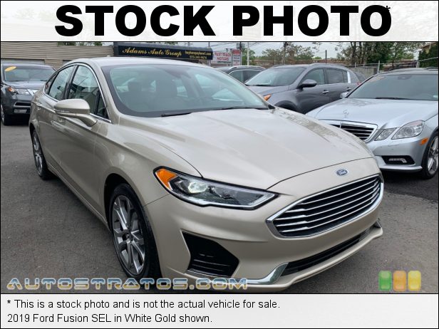 Stock photo for this 2019 Ford Fusion SEL 1.5 Liter Turbocharged DOHC 16-Valve EcoBoost 4 Cylinder 6 Speed Automatic