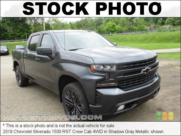 Stock photo for this 2019 Chevrolet Silverado 1500 RST Crew Cab 4WD 5.3 Liter DI OHV 16-Valve VVT V8 8 Speed Automatic