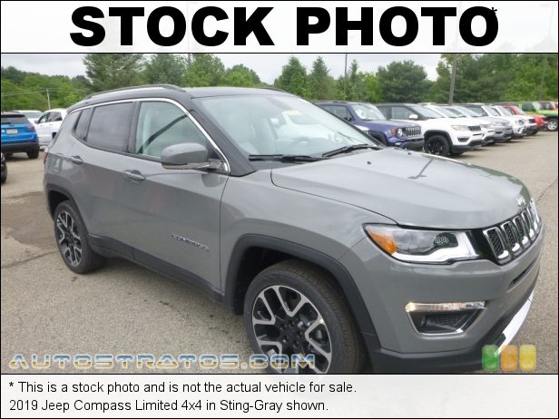 Stock photo for this 2019 Jeep Compass Limited 4x4 2.4 Liter DOHC 16-Valve VVT 4 Cylinder 9 Speed Automatic