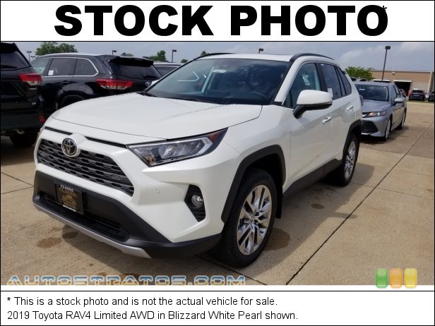 Stock photo for this 2019 Toyota RAV4 Limited AWD 2.5 Liter DOHC 16-Valve Dual VVT-i 4 Cylinder 8 Speed ECT-i Automatic