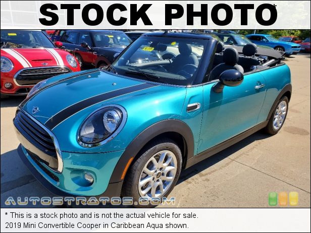 Stock photo for this 2019 Mini Convertible Cooper 1.5 Liter TwinPower Turbocharged DOHC 12-Valve VVT 3 Cylinder 6 Speed Automatic