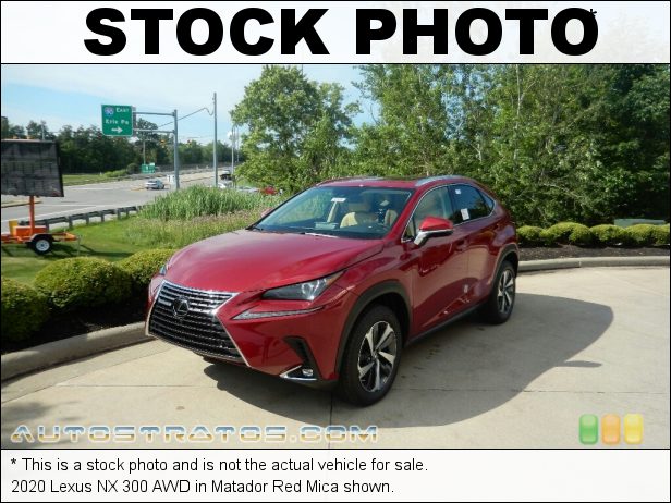 Stock photo for this 2020 Lexus NX 300 AWD 2.0 Liter Turbocharged DOHC 16-Valve VVT-i 4 Cylinder 6 Speed ECT-i Automatic