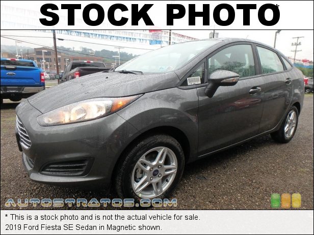 Stock photo for this 2019 Ford Fiesta SE Sedan 1.6 Liter DOHC 16-Valve i-VCT 4 Cylinder 6 Speed Automatic