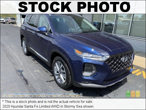 Stock photo for this 2020 Hyundai Santa Fe Limited AWD 2.4 Liter DOHC 16-Valve D-CVVT 4 Cylinder 8 Speed Automatic