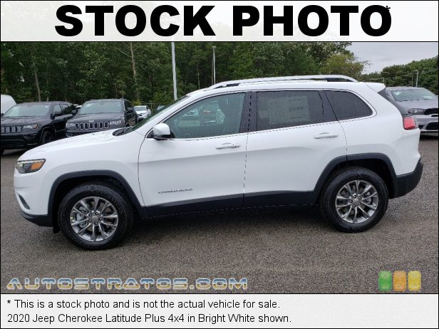 Stock photo for this 2020 Jeep Cherokee Latitude Plus 4x4 2.4 Liter SOHC 16-Valve VVT MultiAir 4 Cylinder 9 Speed Automatic