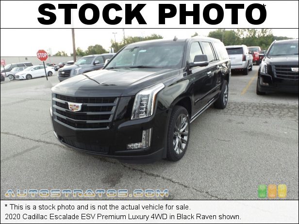 Stock photo for this 2020 Cadillac Escalade ESV Premium Luxury 4WD 6.2 Liter OHV 16-Valve VVT V8 10 Speed Automatic