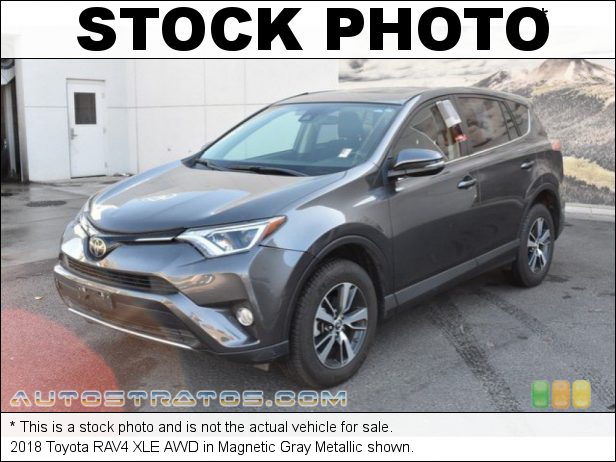 Stock photo for this 2018 Toyota RAV4 AWD 2.5 Liter DOHC 16-Valve Dual VVT-i 4 Cylinder 6 Speed ECT-i Automatic