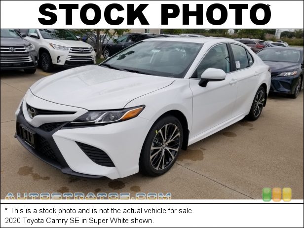 Stock photo for this 2020 Toyota Camry SE 2.5 Liter DOHC 16-Valve Dual VVT-i 4 Cylinder 8 Speed Automatic