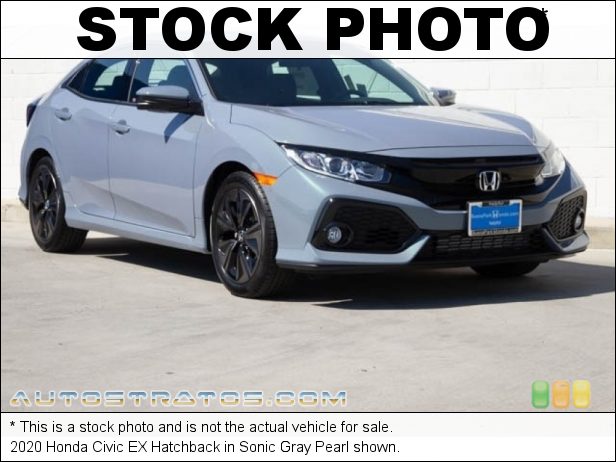 Stock photo for this 2020 Honda Civic EX Hatchback 1.5 Liter Turbocharged DOHC 16-Valve i-VTEC 4 Cylinder CVT Automatic