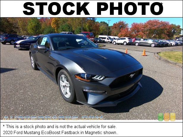 Stock photo for this 2020 Ford Mustang EcoBoost Fastback 2.3 Liter Turbocharged DOHC 16-Valve EcoBoost 4 Cylinder 10 Speed Automatic