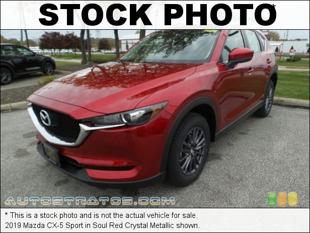 Stock photo for this 2018 Mazda CX-5 Sport 2.5 Liter SKYACTIV-G DI DOHC 16-Valve VVT 4 Cylinder 6 Speed Automatic