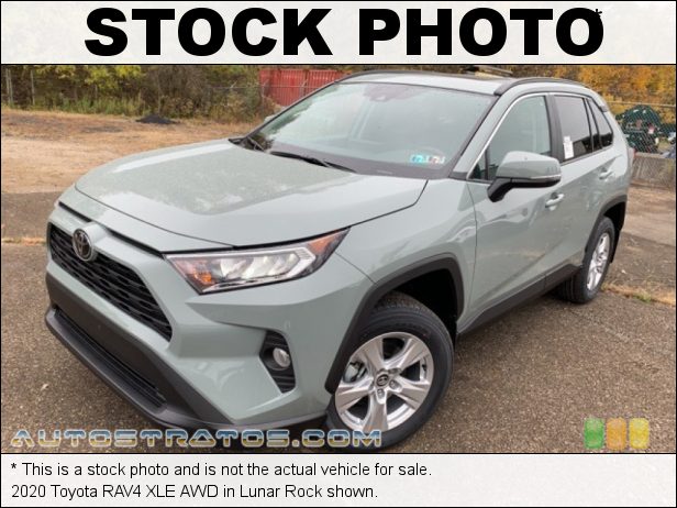 Stock photo for this 2020 Toyota RAV4 XLE AWD 2.5 Liter DOHC 16-Valve Dual VVT-i 4 Cylinder 8 Speed ECT-i Automatic