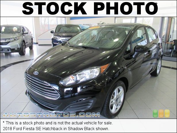 Stock photo for this 2018 Ford Fiesta SE Hatchback 1.6 Liter DOHC 16-Valve Ti-VCT 4 Cylinder 6 Speed Automatic