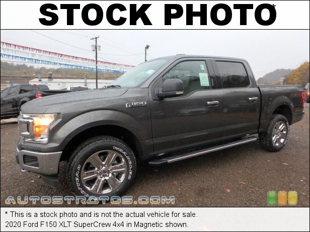 Stock photo for this 2020 Ford F150 XLT SuperCrew 4x4 2.7 Liter DI Twin-Turbocharged DOHC 24-Valve EcoBoost V6 10 Speed Automatic