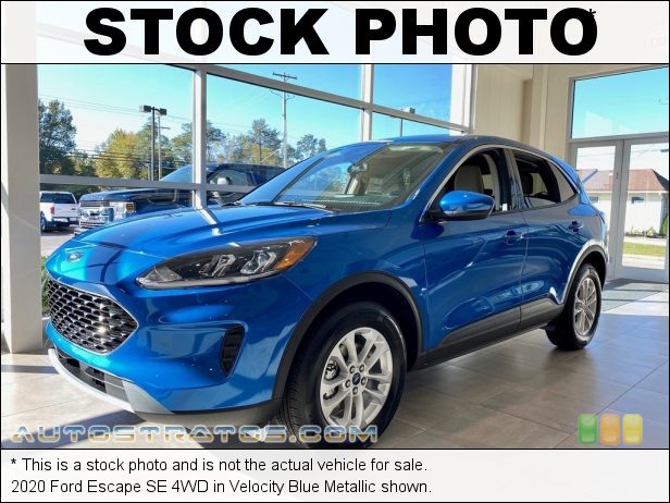 Stock photo for this 2020 Ford Escape SE 4WD 1.5 Liter Turbocharged DOHC 12-Valve EcoBoost 3 Cylinder 8 Speed Automatic