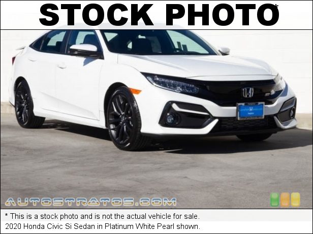 Stock photo for this 2020 Honda Civic Si Sedan 1.5 Liter Turbocharged DOHC 16-Valve i-VTEC 4 Cylinder 6 Speed Manual