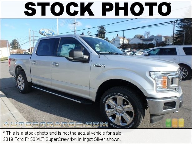 Stock photo for this 2019 Ford F150 XLT SuperCrew 4x4 2.7 Liter DI Twin-Turbocharged DOHC 24-Valve EcoBoost V6 10 Speed Automatic