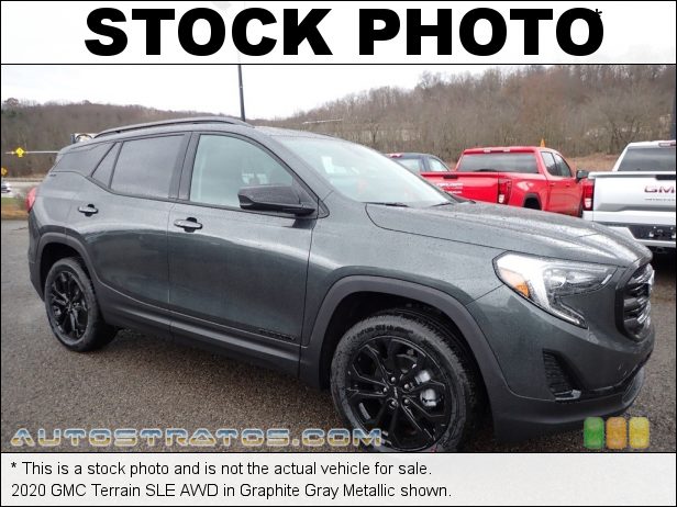 Stock photo for this 2020 GMC Terrain SLE AWD 1.5 Liter Turbocharged DOHC 16-Valve VVT 4 Cylinder 9 Speed Automatic
