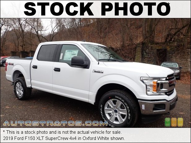 Stock photo for this 2019 Ford F150 SuperCrew 4x4 5.0 Liter DI DOHC 32-Valve Ti-VCT E85 V8 10 Speed Automatic