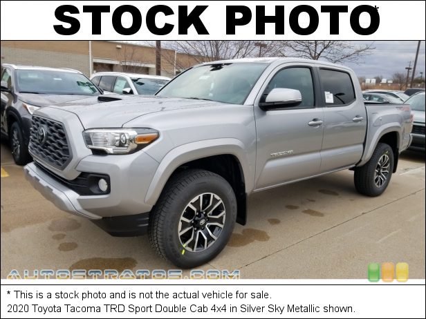 Stock photo for this 2020 Toyota Tacoma TRD Double Cab 4x4 3.5 Liter DOHC 24-Valve Dual VVT-i V6 6 Speed Automatic