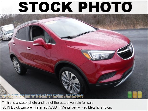 Stock photo for this 2019 Buick Encore Preferred AWD 1.4 Liter Turbocharged DOHC 16-Valve VVT 4 Cylinder 6 Speed Automatic