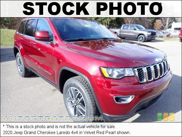 Stock photo for this 2020 Jeep Grand Cherokee 4x4 3.6 Liter DOHC 24-Valve VVT V6 8 Speed Automatic