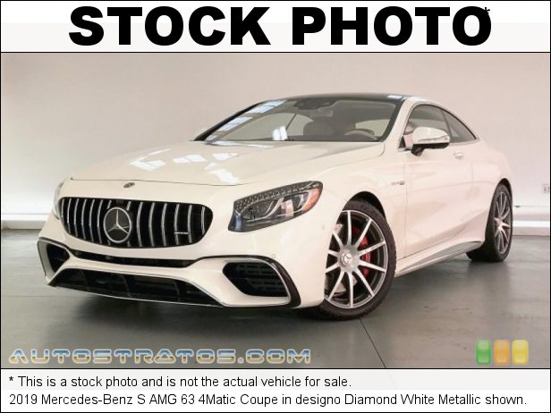 Stock photo for this 2019 Mercedes-Benz S AMG 63 4Matic Coupe 4.0 Liter biturbo DOHC 32-Valve VVT V8 9 Speed Automatic