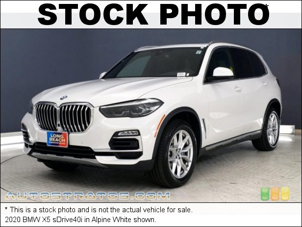 Stock photo for this 2020 BMW X5 sDrive40i 3.0 Liter M TwinPower Turbocharged DOHC 24-Valve Inline 6 Cylind 8 Speed Sport Automatic