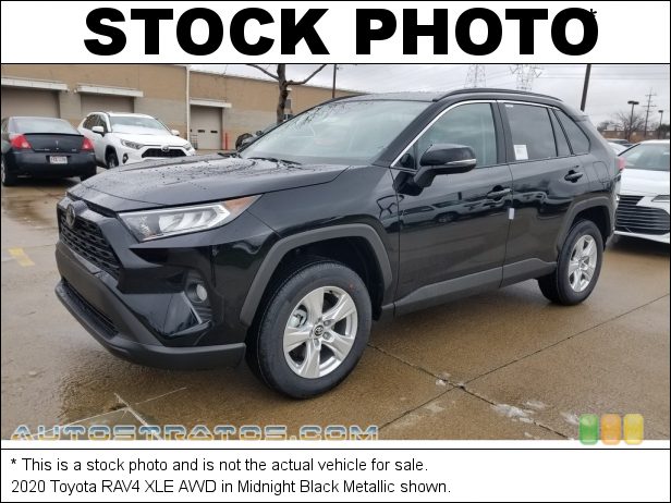 Stock photo for this 2020 Toyota RAV4 XLE AWD 2.5 Liter DOHC 16-Valve Dual VVT-i 4 Cylinder 8 Speed ECT-i Automatic