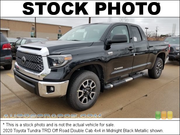 Stock photo for this 2020 Toyota Tundra Double Cab 4x4 5.7 Liter i-Force DOHC 32-Valve VVT-i V8 6 Speed ECT-i Automatic