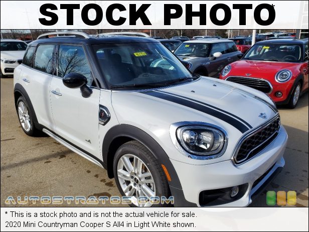 Stock photo for this 2020 Mini Countryman Cooper S All4 2.0 Liter TwinPower Turbocharged DOHC 16-Valve VVT 4 Cylinder 8 Speed Automatic