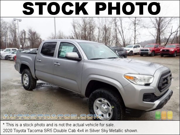 Stock photo for this 2020 Toyota Tacoma Double Cab 4x4 3.5 Liter DOHC 24-Valve Dual VVT-i V6 6 Speed Automatic