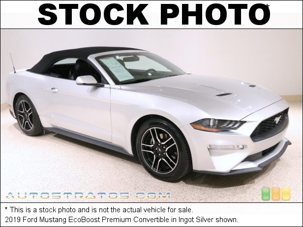 Stock photo for this 2019 Ford Mustang EcoBoost Premium Convertible 2.3 Liter Turbocharged DOHC 16-Valve EcoBoost 4 Cylinder 10 Speed Automatic